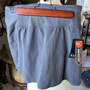 5.11 Tactical Enduro-Flex Sasha Skort, color is 258 Flint.  New with tags.
